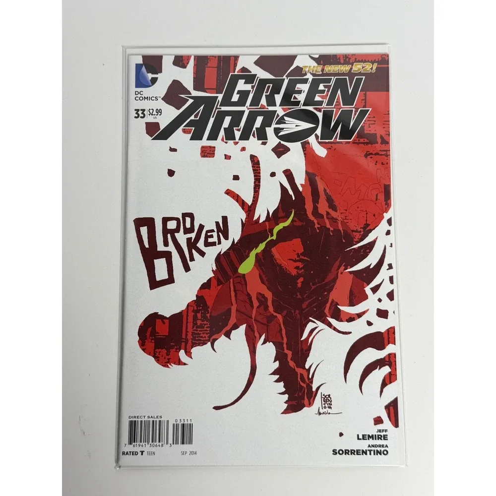 DC Comics Green Arrow 33 The New 52 Broken Jeff Lemire Andrea‎ Sorrentino 2014